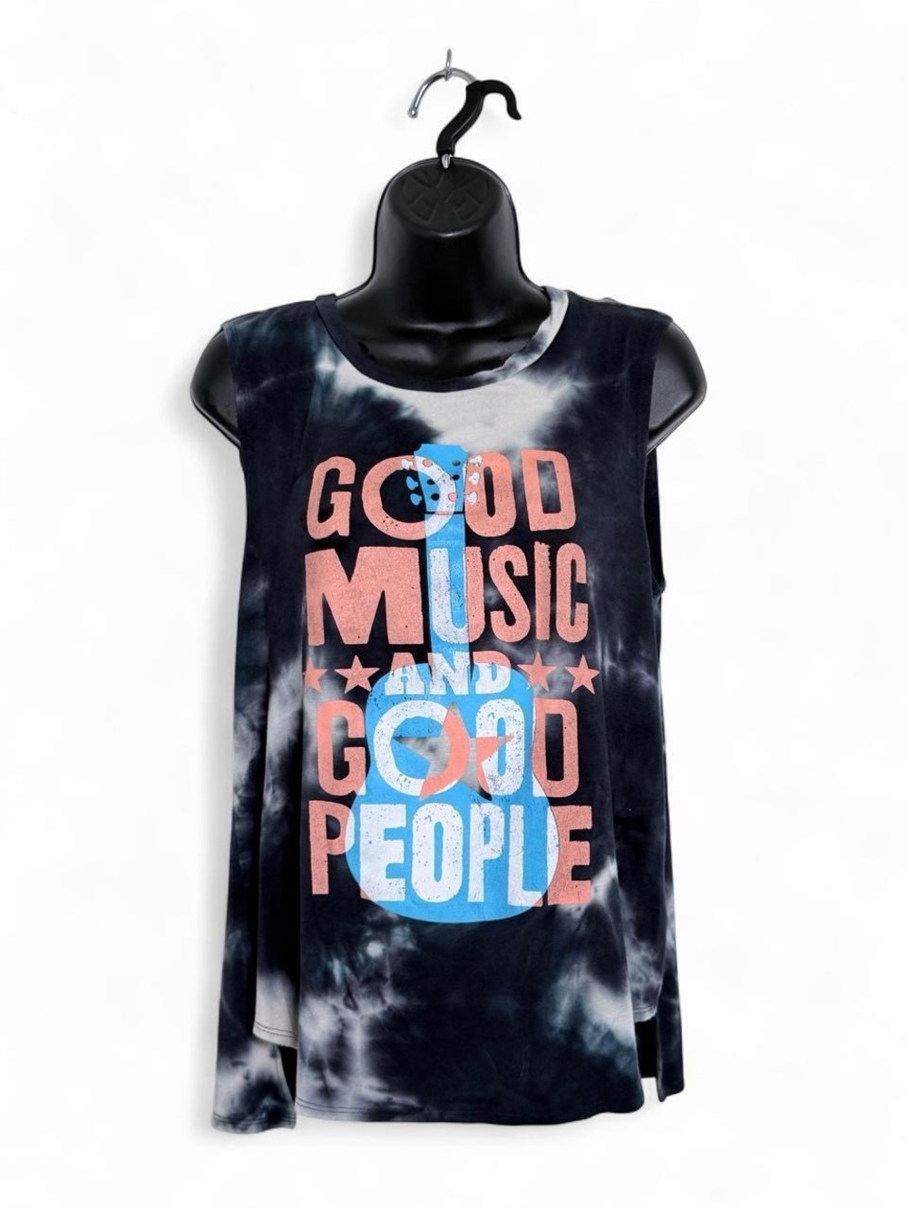 Medium Zutter Tie-Dye Good Music and Good People Graphic Muscle Tank Boutique